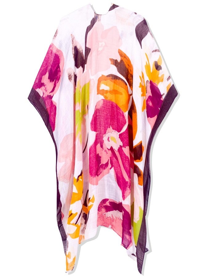 Moss Rose Women's Beach Cover up Swimsuit Kimono Cardigan with Bohemian Floral Print - Image 3